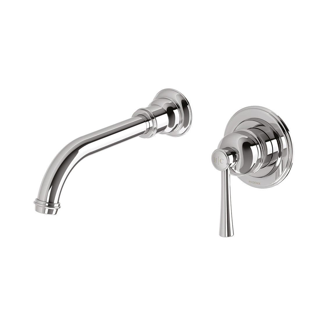 Phoenix Cromford SwitchMix Wall Basin Mixer Set 200mm Fit-Off Kit
