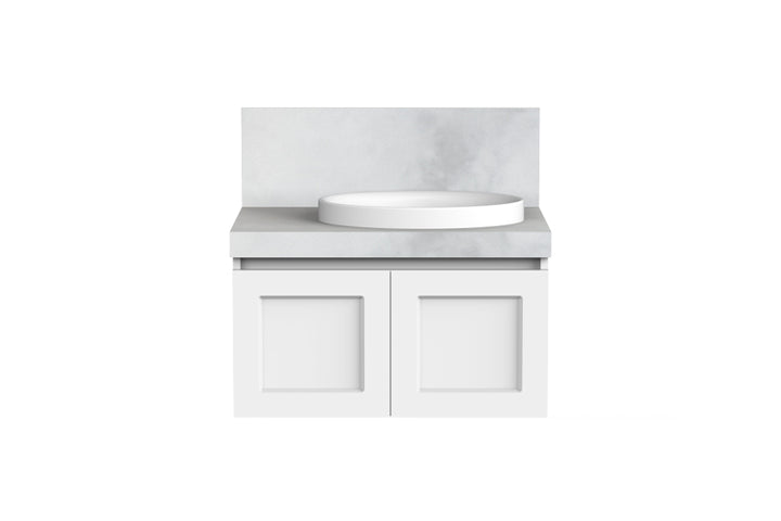ADP London 750mm Wall Hung Vanity Offset Bowl