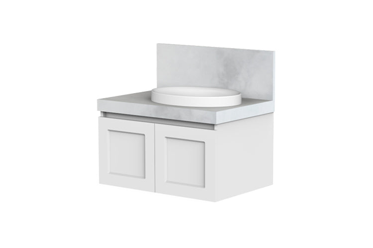 ADP London 750mm Wall Hung Vanity Offset Bowl