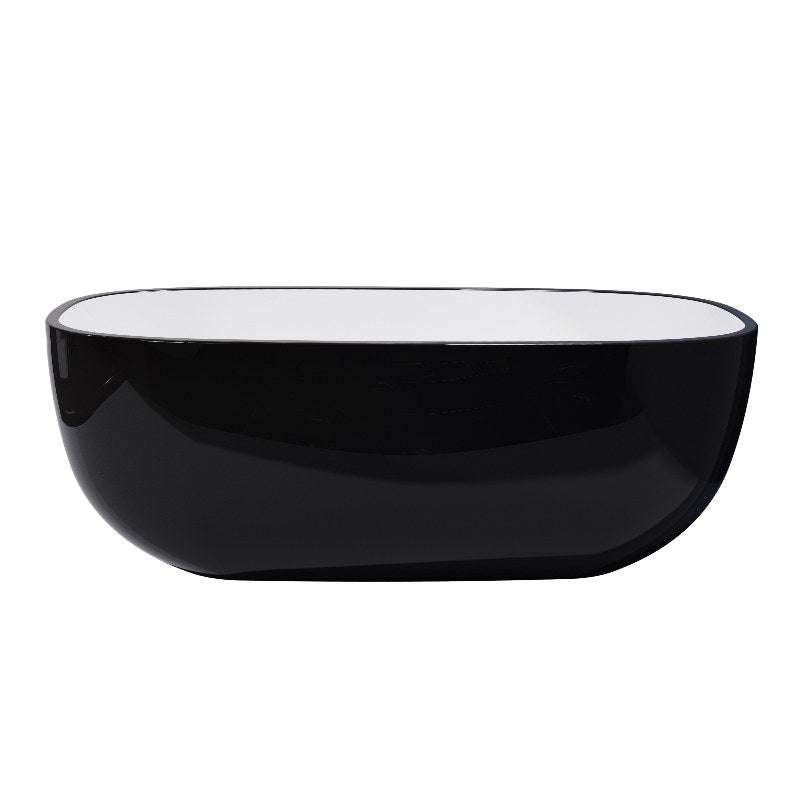 BelBagno Sapphire Black Freestanding Bath