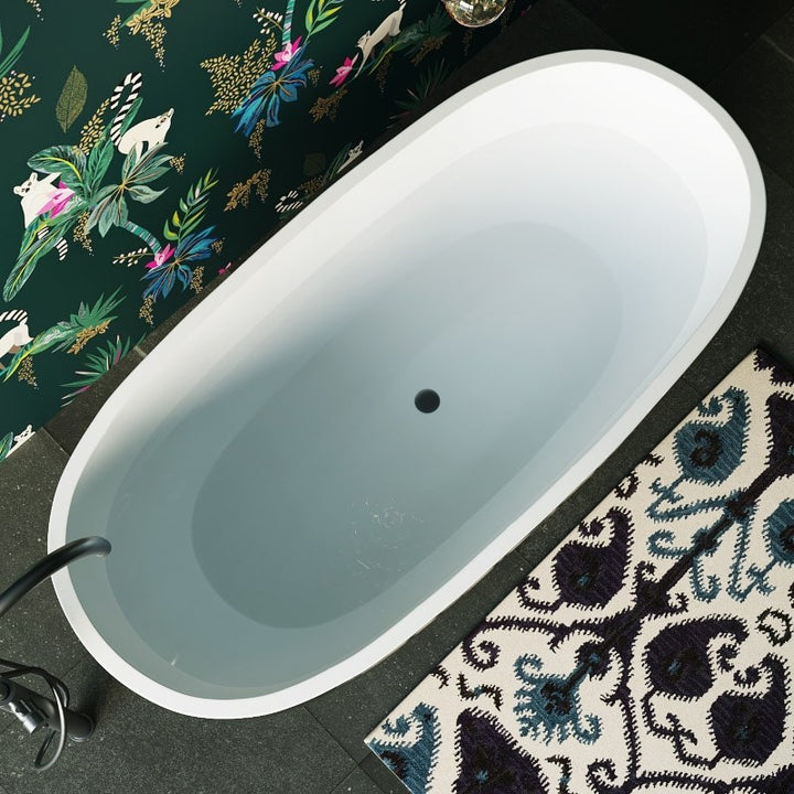 BelBagno Sapphire Black Freestanding Bath