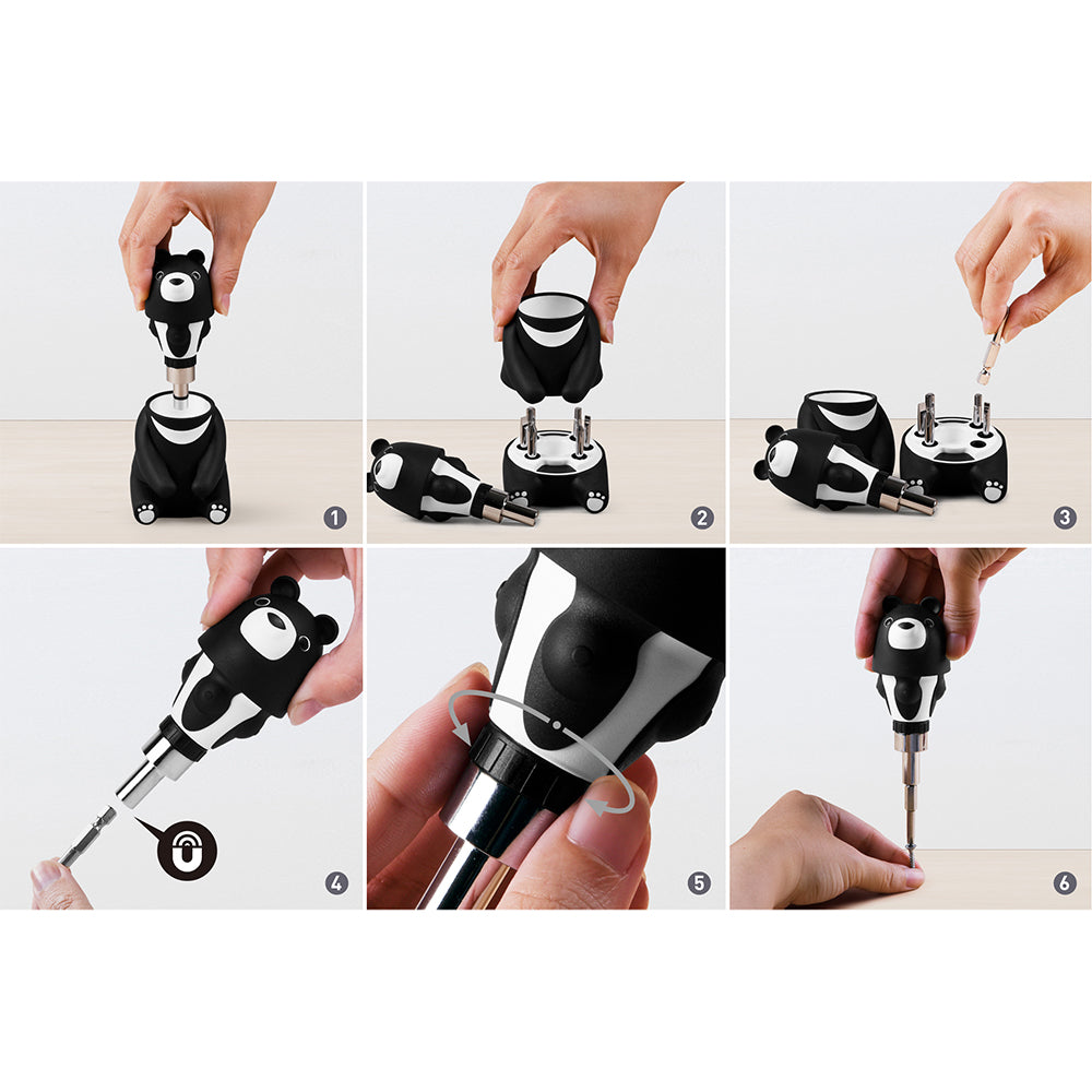 iThinking Bear Kuma Ratchet Screwdriver Set