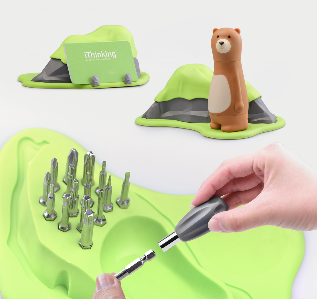 iThinking Bear Papa &amp; His Home Ratchet Screwdriver Set