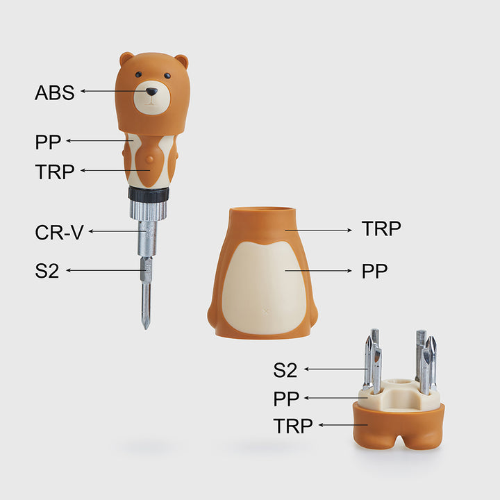 iThinking Bear Papa Ratchet Screwdriver Set