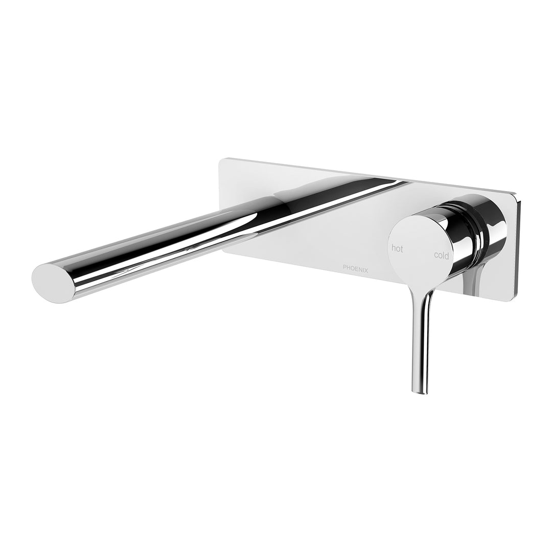 Phoenix Vivid Slimline Oval SwitchMix Wall Basin / Bath Mixer Set Fit-Off Kit